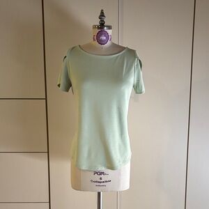Ann Taylor Light Green Short Sleeve Top